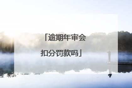 逾期年审会扣分罚款吗