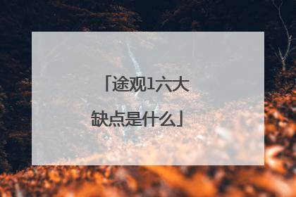 途观l六大缺点是什么