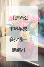 道奇公羊房车要多少钱一辆啊?