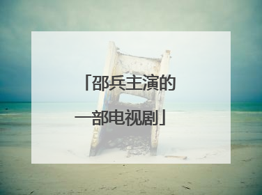 邵兵主演的一部电视剧