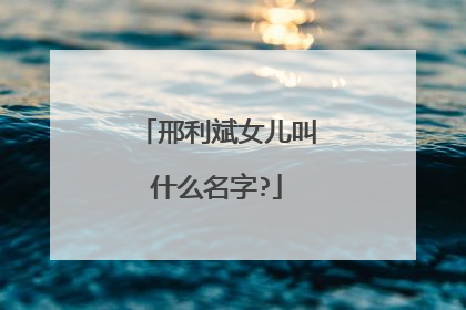 邢利斌女儿叫什么名字?