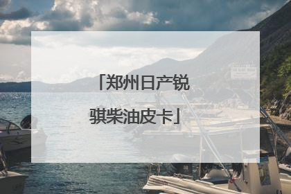 郑州日产锐骐柴油皮卡