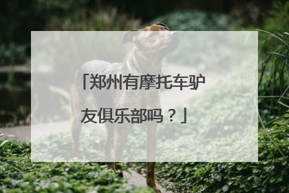 郑州有摩托车驴友俱乐部吗？