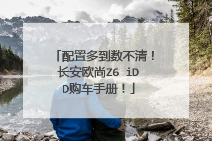 配置多到数不清！长安欧尚Z6 iDD购车手册！