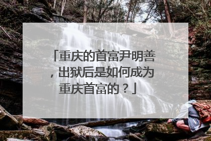 重庆的首富尹明善，出狱后是如何成为重庆首富的？