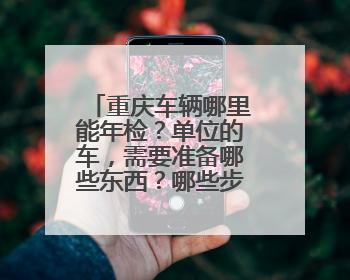 重庆车辆哪里能年检？单位的车，需要准备哪些东西？哪些步骤？请说详细点，谢谢！