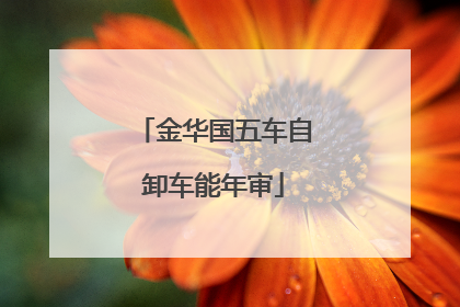 金华国五车自卸车能年审