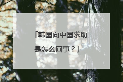 韩国向中国求助是怎么回事？