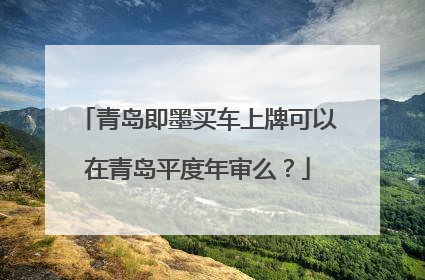 青岛即墨买车上牌可以在青岛平度年审么？