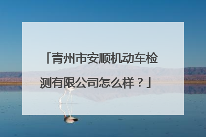 青州市安顺机动车检测有限公司怎么样？