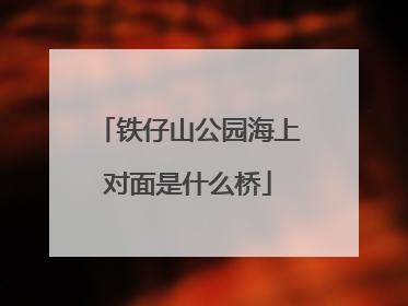 铁仔山公园海上对面是什么桥