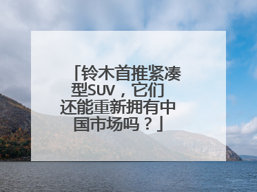 铃木首推紧凑型SUV，它们还能重新拥有中国市场吗？