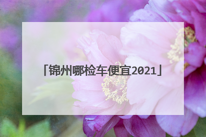 锦州哪检车便宜2021