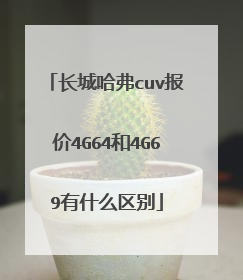 长城哈弗cuv报价4G64和4G69有什么区别