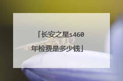 长安之星s460年检费是多少钱