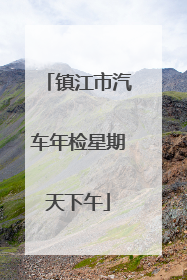 镇江市汽车年检星期天下午