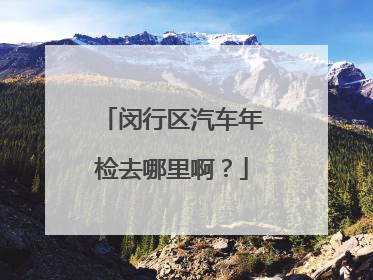 闵行区汽车年检去哪里啊？