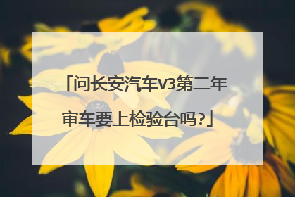 问长安汽车V3第二年审车要上检验台吗?