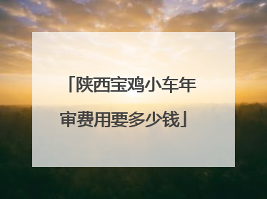 陕西宝鸡小车年审费用要多少钱