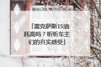 雷克萨斯IS油耗高吗？听听车主们的真实感受