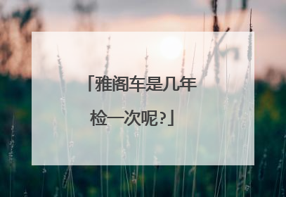 雅阁车是几年检一次呢?