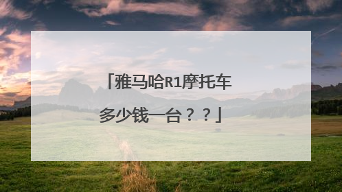 雅马哈R1摩托车多少钱一台？？