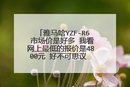 雅马哈YZF-R6 市场价是好多 我看网上最低的报价是4800元 好不可思议 到底是真是假啊？？ 请大家帮帮忙看看
