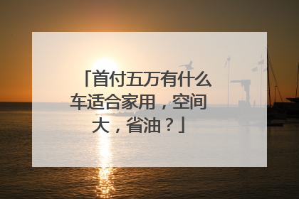 首付五万有什么车适合家用，空间大，省油？