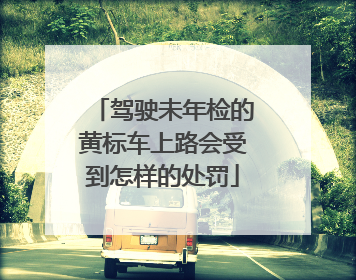 驾驶未年检的黄标车上路会受到怎样的处罚