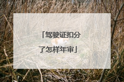 驾驶证扣分了怎样年审