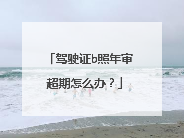 驾驶证b照年审超期怎么办？