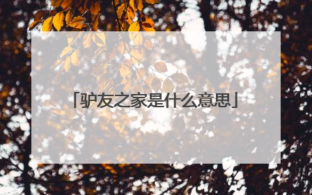 驴友之家是什么意思