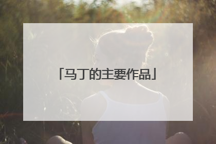 马丁的主要作品