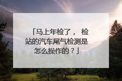 马上年检了， 检站的汽车尾气检测是怎么操作的？