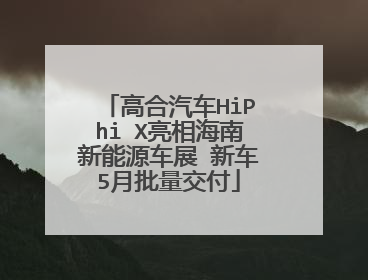 高合汽车HiPhi X亮相海南新能源车展 新车5月批量交付