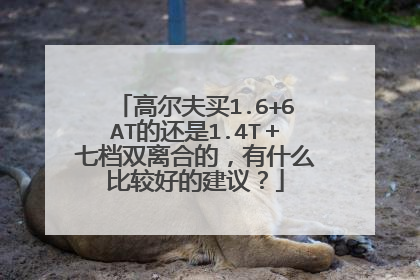 高尔夫买1.6+6AT的还是1.4T＋七档双离合的，有什么比较好的建议？
