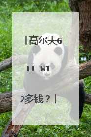 高尔夫GTI W12多钱？