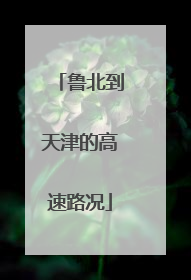 鲁北到天津的高速路况