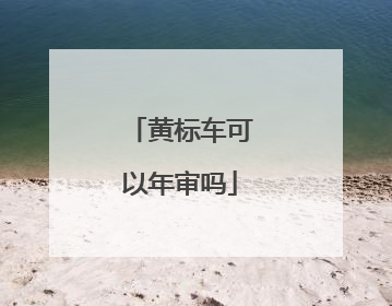 黄标车可以年审吗