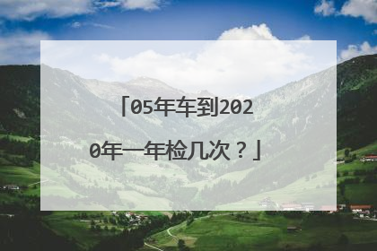 05年车到2020年一年检几次？