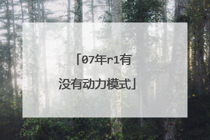 07年r1有没有动力模式