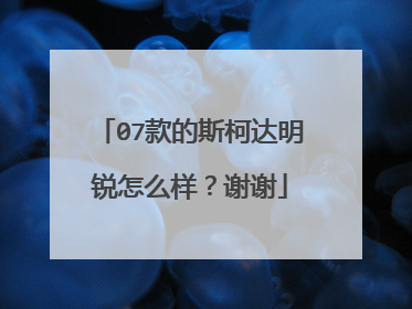 07款的斯柯达明锐怎么样？谢谢