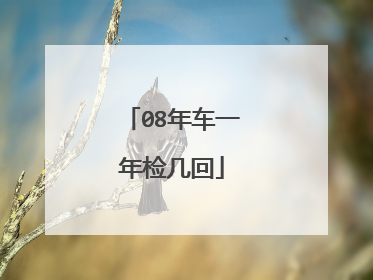 08年车一年检几回