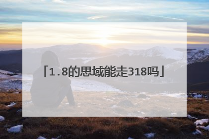 1.8的思域能走318吗