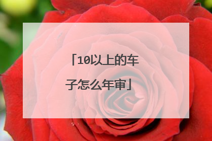 10以上的车子怎么年审