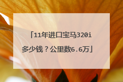11年进口宝马320i多少钱？公里数6.6万