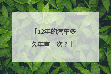 12年的汽车多久年审一次？
