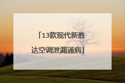 13款现代新胜达空调泄漏通病