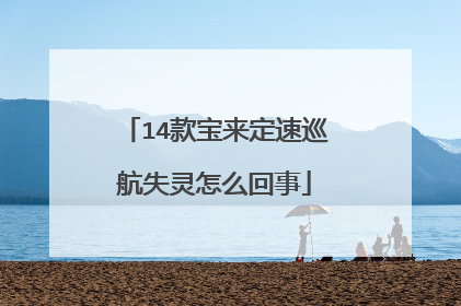 14款宝来定速巡航失灵怎么回事