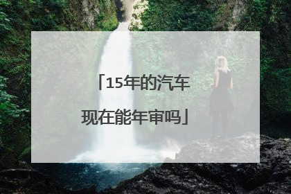 15年的汽车现在能年审吗